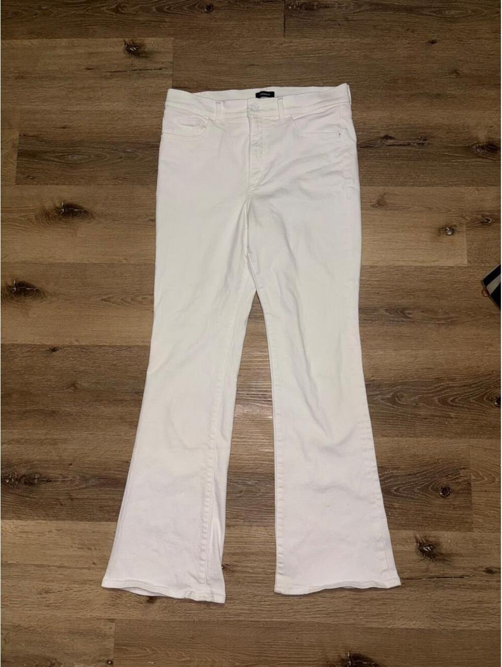 Express White Flare Jeans